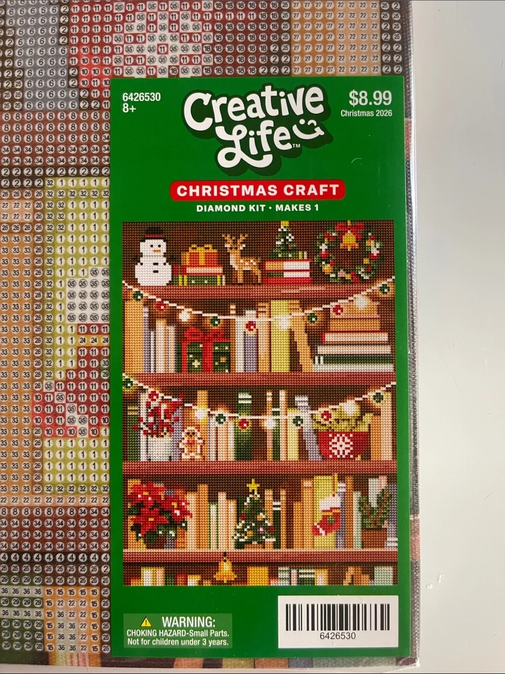 Hobby Lobby Christmas Bookshelf Diamond Art